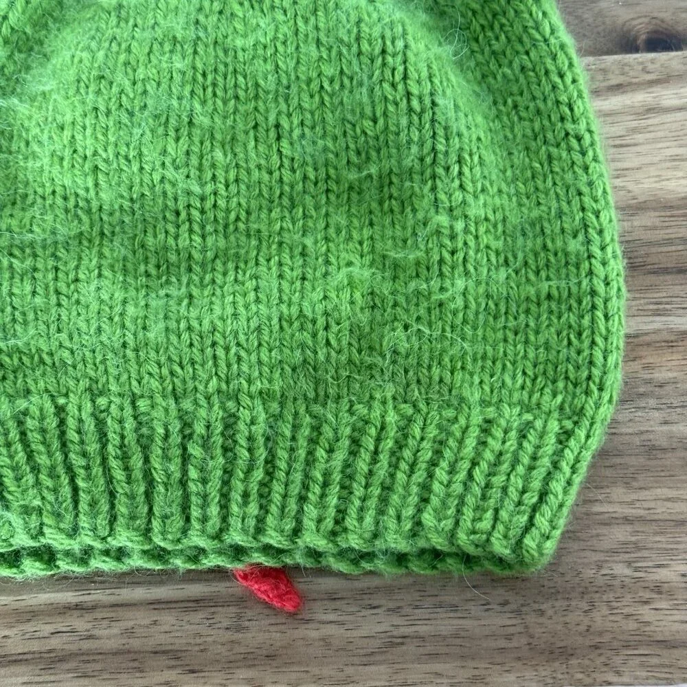 Andes Gifts Monster Mike Wazowski Looking Hat Hood Knit Acrylic Alpaca Kids READ